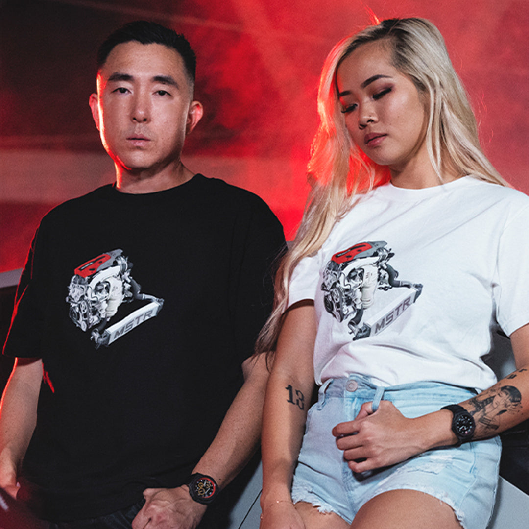 TYPE R ENGINE TEE - BLACK