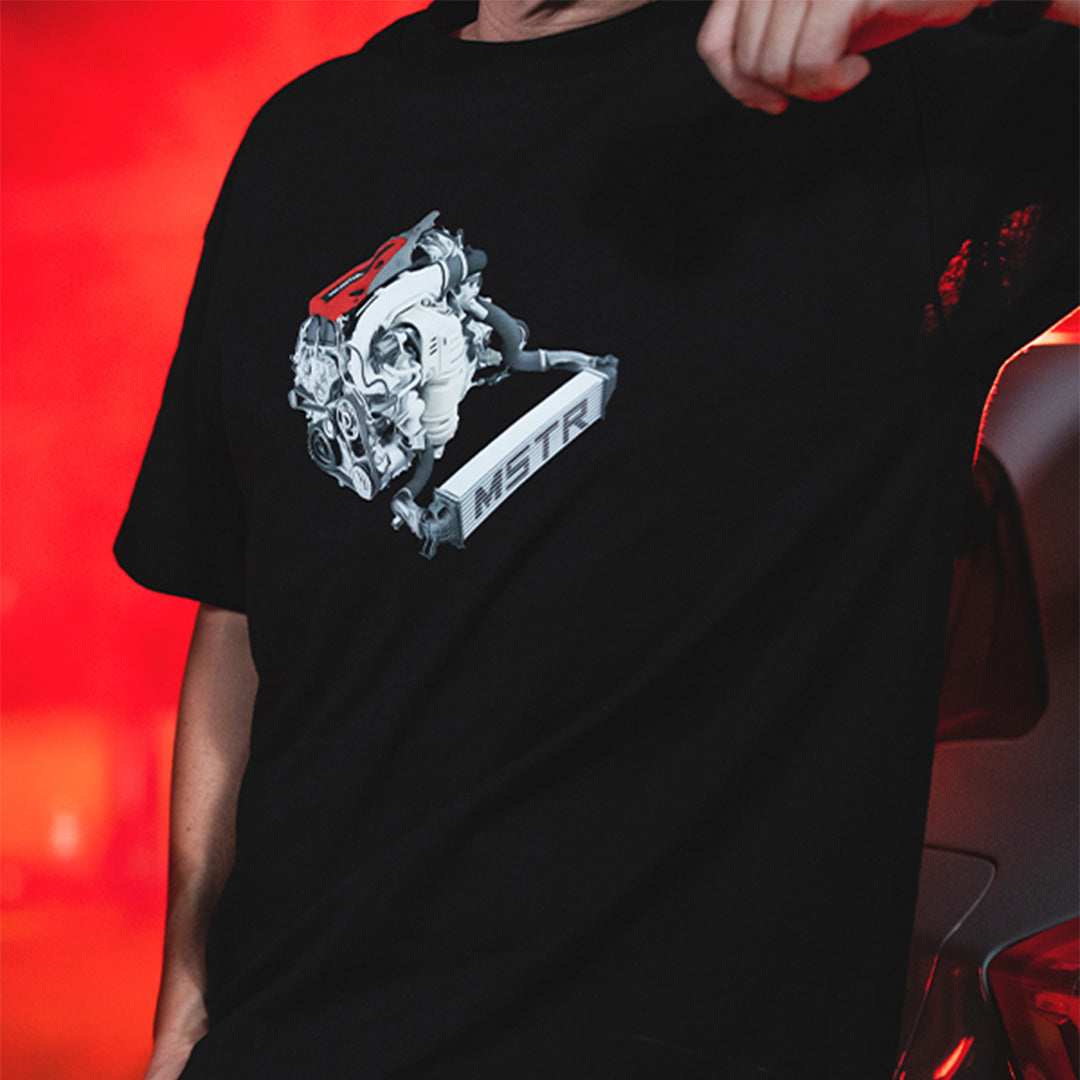 TYPE R ENGINE TEE - BLACK