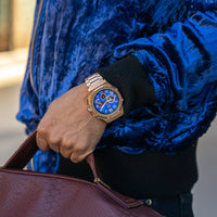 Thumbnail for AM1047RB - AMBASSADOR ROSE GOLD WATCH WITH RUBBER STRAP