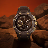 Thumbnail for AM1052CJ - AMBASSADOR BROWN WATCH WITH LEATHER STRAP