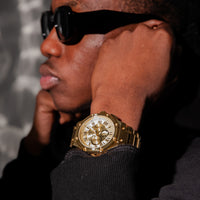 Thumbnail for AM186SS - AMBASSADOR POLISH 18K PLATED / GOLD / SS BAND