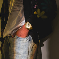 Thumbnail for AM186SS - AMBASSADOR POLISH 18K PLATED / GOLD / SS BAND