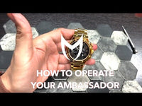 AM186SS - AMBASSADOR POLISH 18K PLATED / GOLD / SS BAND